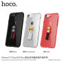 Carcasă HOCO, cu suport textil, pentru Apple iPhone SE (2020/2022) / 8 / 7 - transparent