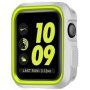 Carcasă de protecţie, din silicon, pentru Apple Watch 38mm - alb - verde