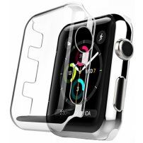 Husă cu protecție pentru ecran pentru Apple Watch 42mm - transparentă