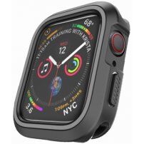 Husă din silicon, pentru Apple Watch 40mm - negru - gri