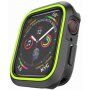 Husă din silicon, pentru Apple Watch 40mm - negru - verde