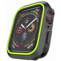 Husă din silicon, pentru Apple Watch 40mm - negru - verde