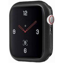 Uniq Glase Slim husă din plastic moale pentru Apple Watch 40mm - negru mat