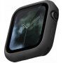 Uniq Lino husă din silicon pentru Apple Watch 44mm - negru