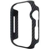 Pitaka Air carcasa cu model din fibra de carbon pentru Apple Watch 44mm - negru-gri