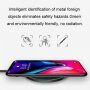 Încărcător wireless Qi cu iluminat LED pentru iPhone - negru