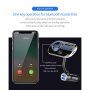 Bluetooth FM transmitter pentru mașină cu două porturi de încărcare USB și lumină de fundal - negru