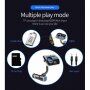 Bluetooth FM transmitter pentru mașină cu două porturi de încărcare USB și lumină de fundal - negru