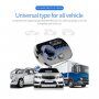Bluetooth FM transmitter pentru mașină cu două porturi de încărcare USB și lumină de fundal - negru