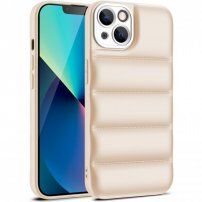 Husă de protecție cu perne pentru iPhone 13 Pro Max - bej