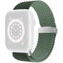 Curea împletită din nailon cu cataramă glisantă pentru Apple Watch 42mm / 41mm / 40mm / 38mm - măslinie