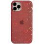 Husă transparentă cu inimi schimbătoare pentru iPhone 11 Pro - roșu