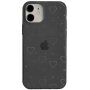 Husă transparentă cu inimi schimbătoare pentru iPhone 12 mini - negru