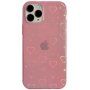 Husă transparentă cu inimi schimbătoare pentru iPhone 13 Pro Max - roz