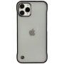 Husă de protecție mată transparentă pentru iPhone 11 Pro Max - negru