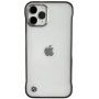 Husă de protecție mată transparentă pentru iPhone 11 Pro Max - argintiu