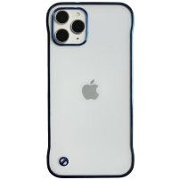 Husă de protecție mată transparentă pentru iPhone 12 Pro - albastru