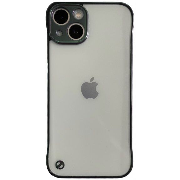 Husă de protecție mată transparentă pentru iPhone 13 mini - verde