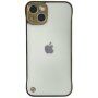 Husă de protecție mată transparentă pentru iPhone 13 mini - auriu