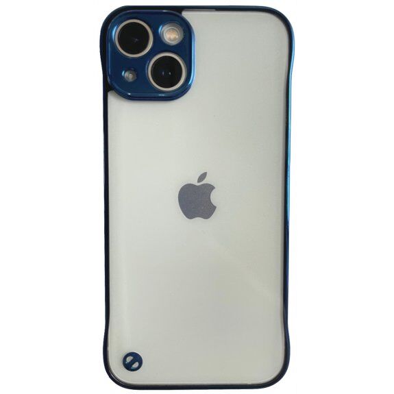 Husă de protecție mată transparentă pentru iPhone 13 mini - albastru