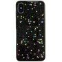 Husă de protecție moale cu stele pentru iPhone X / XS - negru