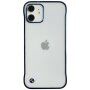 Husă de protecție mată transparentă pentru iPhone 12 mini - albastru