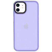 Husă de protecție mată pentru iPhone 12 / 12 Pro - violet