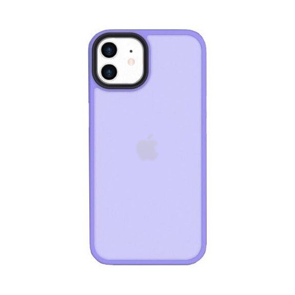 Husă de protecție mată pentru iPhone 12 / 12 Pro - violet