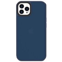 Husă de protecție mată pentru iPhone 13 Pro Max - albastru