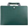 Husă din piele cu buclă pentru MacBook Air 13" (A1932 / A2179 / A2337) - verde închis