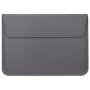 Plic universal din imitatie de piele cu suport pentru iPad până la 13" / MacBook până la 14" - gri