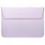 Plic universal din imitatie de piele cu suport pentru iPad până la 13" / MacBook până la 14" - liliac