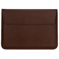 Plic universal din imitatie de piele cu suport pentru iPad până la 11" / MacBook până la 12" - maro