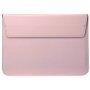 Plic universal din imitatie de piele cu suport pentru iPad până la 13" / MacBook până la 14" - roz