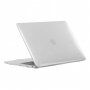 Husă transparentă lucioasă cu sclipici pentru MacBook Pro 16" (A2485 / A2780 / A2991) - pur