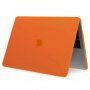 Husă transparent mată pentru MacBook Pro 16" (A2485 / A2780 / A2991 / A3186 / A3403) - portocaliu