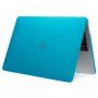 Husă transparent mată pentru MacBook Pro 16" (A2485 / A2780 / A2991 / A3186 / A3403) - albastru
