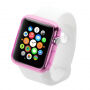 Husă / carcasă HAWEEL, subţire şi transparentă, pentru Apple Watch 42mm - roz