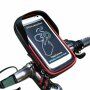 Geantă WHEEL UP, pe ghidon, pentru iPhone - roşu
