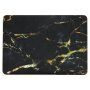 Husă mată pentru MacBook Air 13" (A1932 / A2179 / A2337) - neagră-aurie marmură