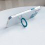 Curea magnetică din piele cu detalii metalice pentru iPhone 13 - portocaliu