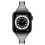Curea metalică împânzită cu strasuri pentru Apple Watch 42mm / 41mm / 40mm / 38mm - negru