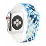 Curea din silicon cu model batik pentru Apple Watch Ultra 49mm / 46mm / 45mm / 44mm / 42mm - albastru