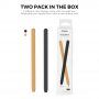 Set de huse din silicon pentru Apple Pencil a 2-a generație / Pro - 2 buc - portocaliu-negru