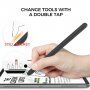 Set de huse din silicon pentru Apple Pencil a 2-a generație / Pro - 2 buc - portocaliu-negru