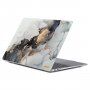 ENKAY husă mată pentru MacBook Pro 16" (A2485 / A2780 / A2991 / A3186 / A3403) - marmură gri-aurie