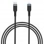 Wiwu cablu USB-C de date și încărcare împletit / Lightning pentru iPhone / iPad / iPod / AirPods - 3 m - negru