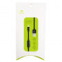 Cablu USB BENKS, cu conectori lightning male / female, pentru audiţie muzicală şi încărcare simultană, pentru Apple iPhone - 25cm - negru