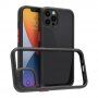 Kingsteel Wolf husă de protecție cu partea din spate din sticlă pentru iPhone 12 / 12 Pro - negru