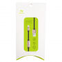 Cablu USB BENKS, cu conectori lightning male / female, pentru audiţie muzicală şi încărcare simultană, pentru Apple iPhone - 25cm - roz-auriu